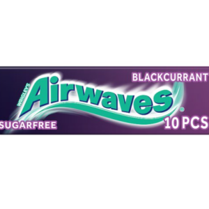 AIRWAVES Blackcurrant flavour Sugar Free Chewing Gum 10 Pieces (30Pack)