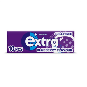 Extra Blueberry Flavour Sugarfree Chewing Gum 10 pieces (Case Of 30)