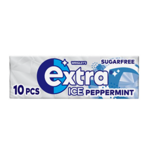 Extra Ice Peppermint Sugarfree Chewing Gum 10 Pieces (Case Of 30)